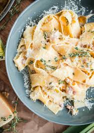 Creamy Leek And Pancetta Pappardelle Pasta A Beautiful Plate