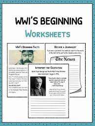 World war one worksheet read the first two stanzas of this famous poem by wilfred owen about a gas attack in world war 1 then test yourself metaphor to complete this activity worksheet. How Did Ww1 Start Worksheets Facts Information