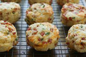 Barefeet In The Kitchen Ham And Cheese Biscuits Food Recipes Biscuit Recipe