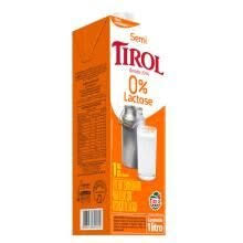 Leite Tirol Zero Lactose Semidesnatado 1l
