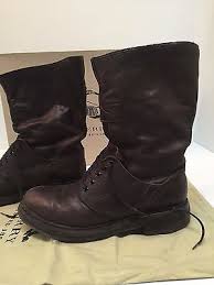 Burberry Prorsum Fall 2010 Leather Mid Calf Lace Boots Mens Runway Size 42 Us 9 Ebay