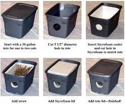 Make An Outdoor Cat Shelter For Stray Cats In Your Neighborhood More Info Http Www Indyferal Org Litera Outdoor Cat House Feral Cat Shelter Feral Cat House