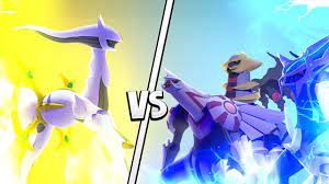 Giratina doesn't have dialga's ability to slow down and stop time or palkia's ability to warp space so what exactly is stopping it from being blitzed and oneshotted? Minecraft Arceus Vs Dialga Palkia E Giratina Pokemon Final Jhony3 Youtube