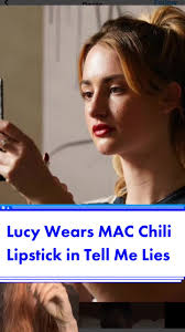 Replying to @mirawittenberg68 what red lipstick does lucy wear in tell me  lies? Its MAC Chili and it’s a 2000s iconic brick red. Source: makeup  designer jenny lin. #macemployee #maccosmetics ...