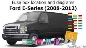 Fuse Box Location And Diagrams Ford E Series 2009 2012 Youtube