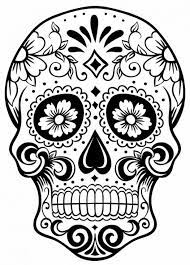 Now i know that you excellent artists do not require such a start but don t you think it s better to do first with the easy and. Simple Sugar Skull Coloring Pages Google Search Sugar Skull Halloween Kostenlose Ausmalbilder Kunstproduktion
