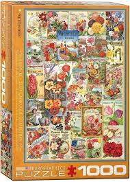 Puzzle warehouse's selection surpasses that of other jigsaw puzzles' catalogs. Eg60000806 Eurographics Puzzle 1000 Pc Flowers Seed Catalogue Eurographics Seed Catalogs Catalog Cover Flower Seeds