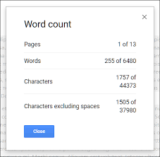 The google docs word count tool tells you just that. How To Find The Page And Word Count In Google Docs