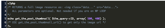 Use this code to earn the sound. Intrinsic Value Of Thumbnail Image Wordpress Code Example