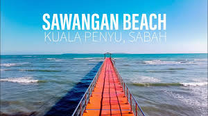 Yab datuk seri panglima hj. Amazing Kuala Penyu Sawangan Beach Is A Must Visit Pantai Sawangan Kuala Penyu Sabah Youtube