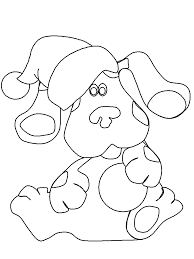 Dog with santa hat coloring page. Puppy With Santa Claus Hat Coloring Page Coloring Home