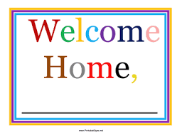 Printable Airport Welcome Sign Sign Welcome Home Banners Airport Welcome Signs Welcome Home Signs