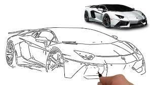 Lamborghini boyama, araba boyama sayfası. Lamborghini Aventador Spor Araba Cizimi Youtube