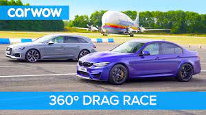 Bmw M3 Cs Vs Audi Rs4 Drag Race In 360 Degree View Rotate Your Phone To Look Around Watch This Video To See The Drag Race Of The Bmw M