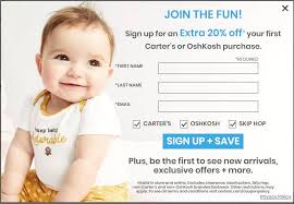 $1 = 2 points when using your new carter's® credit card at carter's®, oshkosh b'gosh® and skip hop®. Carter S Coupons For Existing Users May 2021 Super Easy