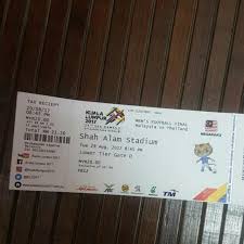 Keputusan terkini malaysia vs thailand 16.6.2021 kelayakan piala dunia 2022. Tiket Final Bola Thailand Vs Malaysia Sukan Sea Tickets Vouchers Event Tickets On Carousell