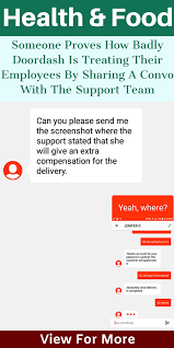 Someone Proves How Badly Doordash Is Treating Their Employees By Sharing A Convo With The Support Team Supportive Health Fitness Health