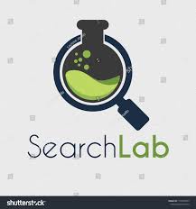 Vektor Search Lab With Microscope For Logo Design Template Medical Logo Laboratory Company Logo Research Logo Microscope Logo Design Vektor