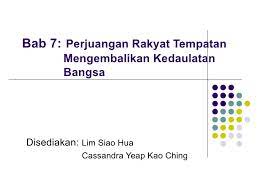 Help us build our profile of dato maharaja lela! Perjuangan Tokoh Tempatan