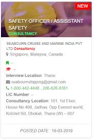 Safety & health officer (sho). Safety Manager Safety Officer Safety Engineer Job Vacancy