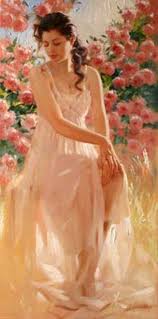 Artist Richard S Johnson Art Drawings Beautiful Woman Painting Portrait