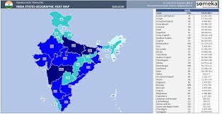 India Geographic Heat Map Generator