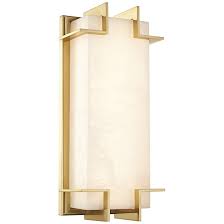 Wall sconce lights typically have compact mountings that keep the fixture close to the wall or mounting surface. Hudson Valley Delmar 14 3 4 High Aged Brass Led Wall Sconce 45j81 Lamps Plus In 2021 Led Wall Sconce Sconces Wall Sconces