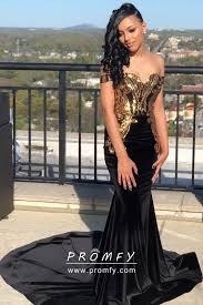Off Shoulder Black And Gold Ball Gown Gold Sequin Off Shoulder Black Mermaid Prom Dress Black Mermaid Prom Dress Mermaid Prom Dresses Halter Prom Dresses