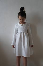 Linen Girl Dress Linen Dress Flower Girl Dress Vintage Girl Etsy Vintage Girls Dresses Girl Outfits Little Girl Fashion