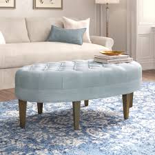 Ottomans can add storage and a footrest to chairs that do not recline. Kelly Clarkson Home 48 Wide Tufted Oval Cocktail Ottoman Reviews Wayfair