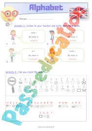 Dans ce jeu, vous allez dans un premier temps écouter la prononciation des 26 lettres. Alphabet Anglais Lexique Sequence Complete 4eme 5eme Primaire
