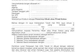 Misalkan orang tua yang menghibahkan tanah nya untuk di bawah ini ada contoh surat keterangan hibah tanah yang bisa anda jadikan referensi untuk keperluan anda. Contoh Surat Hibah Ke Pemerintah Cute766