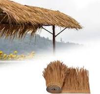 1 Roll 39.37inch X 19.69inch Artificial Straw Roof Thatch & Synthetic Palm  Grass Multipurpose Decoration For Garden, Park Pavilion, Fake Thatched ...