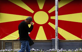 The flag consists of motif of a yellow sun with six axially symmetrical rays expanding towards the edges of. Name Change At Heart Of North Macedonia Election The Answer 94 5 Fm Greenville Sc