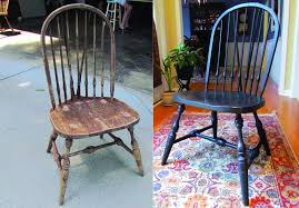 Chalk Painted Windsor Chairs Before And After Painted Furniture Chair Chalk Paint