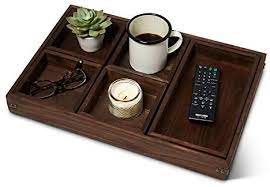 For those in smaller spaces, such as apartments or lofts, opt for a round coffee table that complements the loveseat instead. Ottoman Serving Trays For Coffee Table Large Rustic Coffee Tray For Coffee Tables Large Couch And Sofa Serving Tray For Food Dimension 18 5 X 12 Inches Buy Online At