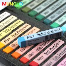 Conjunto De Desenho Conjunto De Arte Crayon Cabelo Macio Giz Suave Pastels Cabelo Cores Lapis De Cor 12 24 Soft Pastel Soft Pastels Drawing Art School Supplies