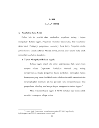 15 15 Bab Ii Kajian Teori A Vocabulary Kosa Kata Dalam Bab