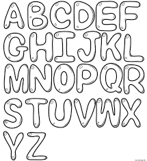 Lettres latines en pleine composition dans notre nous vous proposons une grande collection d'images à colorier des lettres de l'alphabet anglais. Coloriage Bubble Letters Alphabet Az Dessin Alphabet A Imprimer