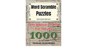 List of animals in the bible 7. Amazon Com Word Scramble Puzzles With Biblical Theme For Adults 1000 Words Large Print Puzzles From Genesis To Numbers 9781678316433 Barnett Germaine Books