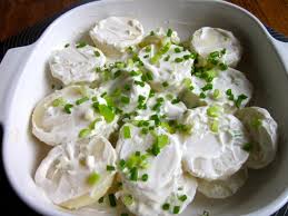 My kids won't touch most potato salads but loved this one! Potato Salad With Green Onions And Chives My Favourite Pastime