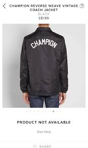 Champion Coach Jacket Mens Fashion Clothes Outerwear On