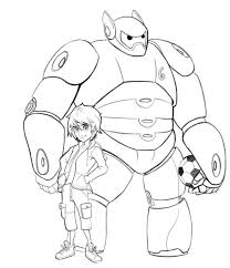 In this amazing picture, baymax and hiro are flying together through the city. Big Hero 6 17 Printable Coloring Pages Coloring Pages