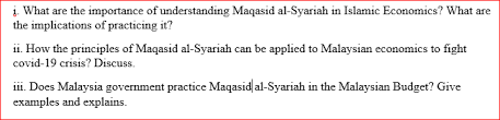 Thus, islam has made health a maqasid syariah, that is, an objective of the syari'ah that must be observed. Solved Ä¯ What Are The Importance Of Understanding Maqasi Chegg Com
