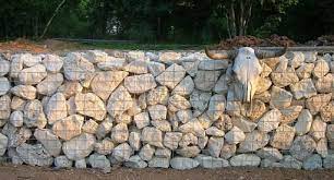 Gabian Basket Landscape Stone Gabion Baskets Limestone Walls Garden Landscaping Lime Stone Limestone Wall Rock Wall Fencing Stone Retaining Wall