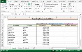 Rounding Numbers To Millions In Excel