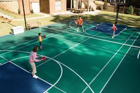 Use our interactive court builder to design your own outdoor backyard sport court® basketball court, game court, tennis court or futsal court. Bring The Game Home With A Backyard Sports Court Hgtv