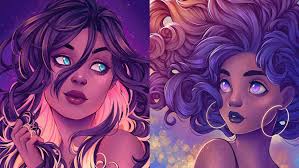 Diseño personajes femeninos Procreate