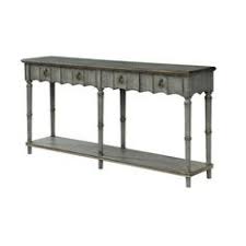 Two Drawer Console Table In Gray Console Table Long Walls Wood Console Table