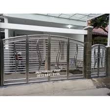 Kamu bisa membentuknya dengan pagar tinggi atau yang pendek. Jual Pintu Pagar Stainless Horizontal Pd Jaya Makmur Bekasi Bekasi Indotrading